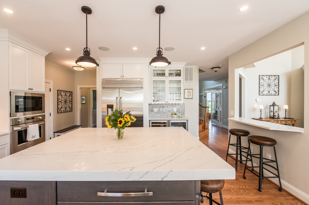White Shaker Kitchen Transitional Kitchen Baltimore by Julie Sullivan Houzz