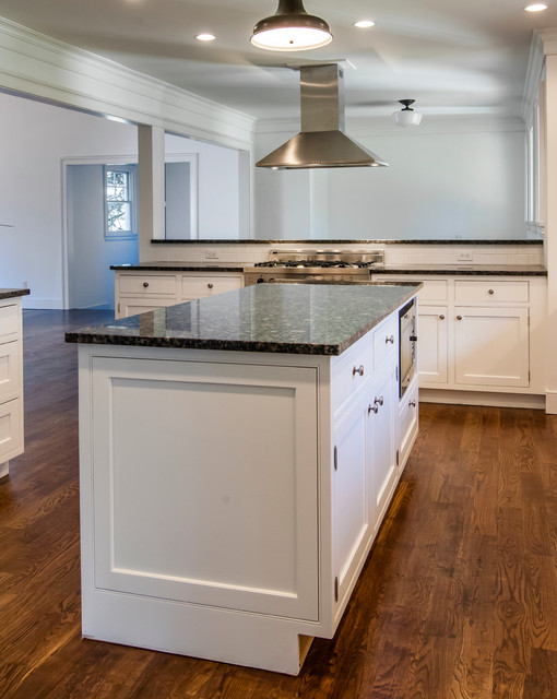 White Shaker Kitchen Transitional Kitchen New York by The