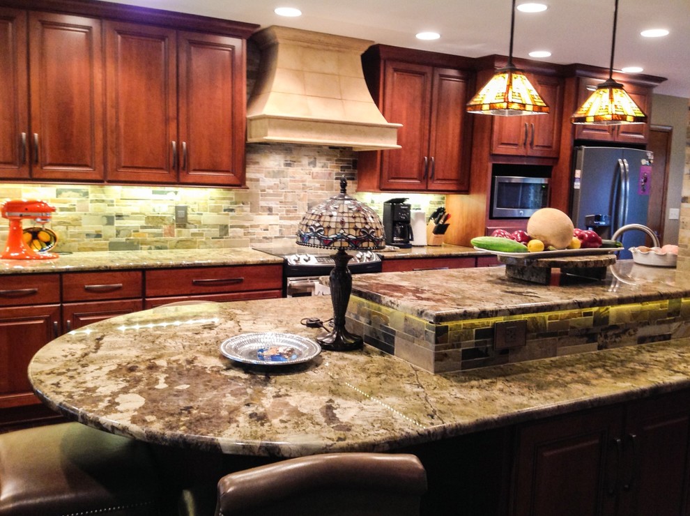 Inspiration for a large timeless kitchen remodel in Wichita
