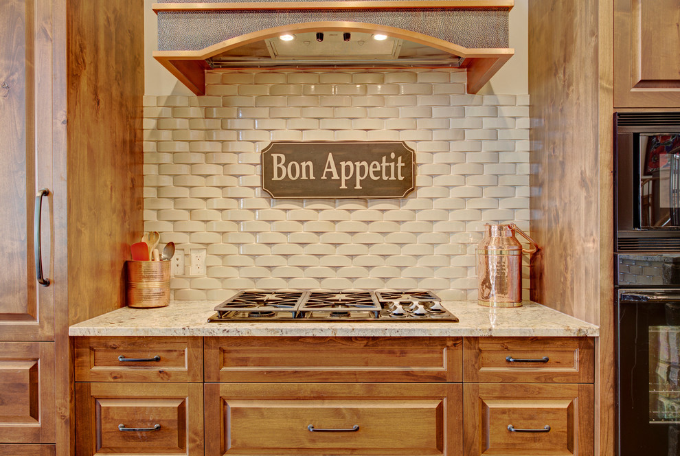 Willowbrook Homes Luxury Resort Home on Lake Rustic Kitchen