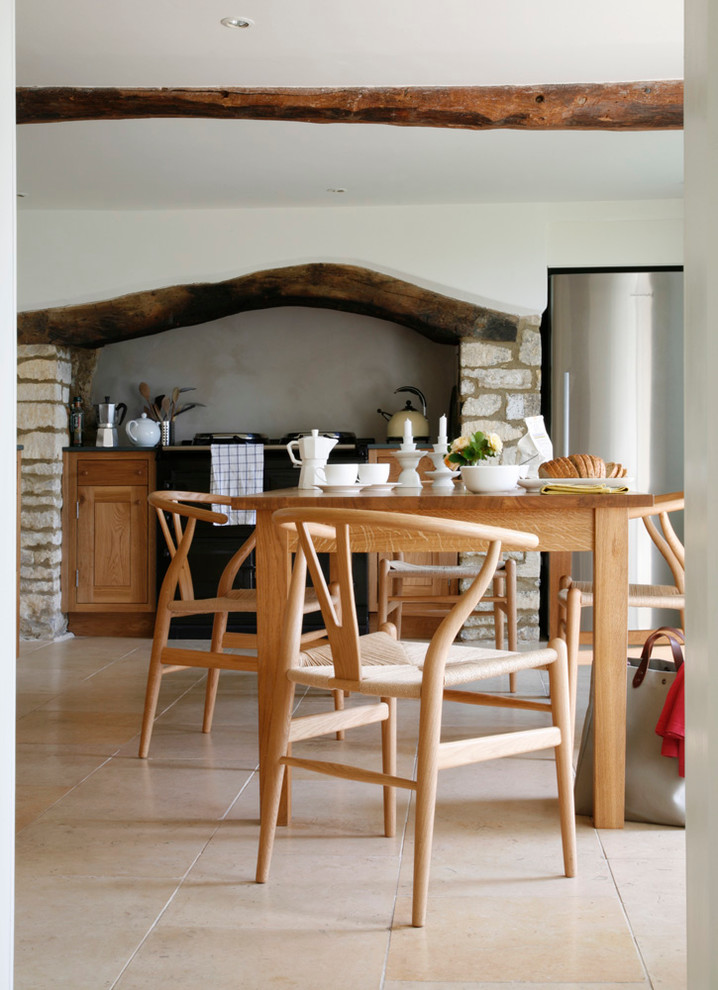 Design ideas for a rustic kitchen in London.