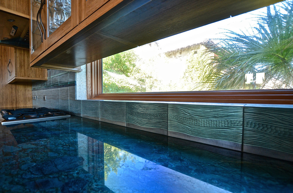 Design ideas for a large contemporary swimming pool in San Francisco.