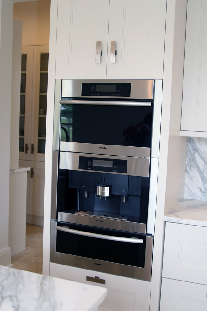 Wine Cooler and Butler's Pantry Provide Maximum Storage in this