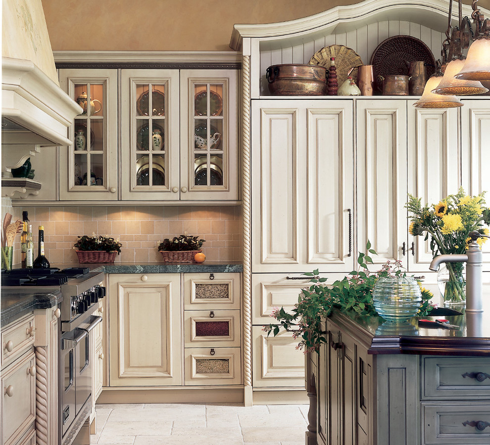 Inspiration for a french country kitchen remodel in Denver