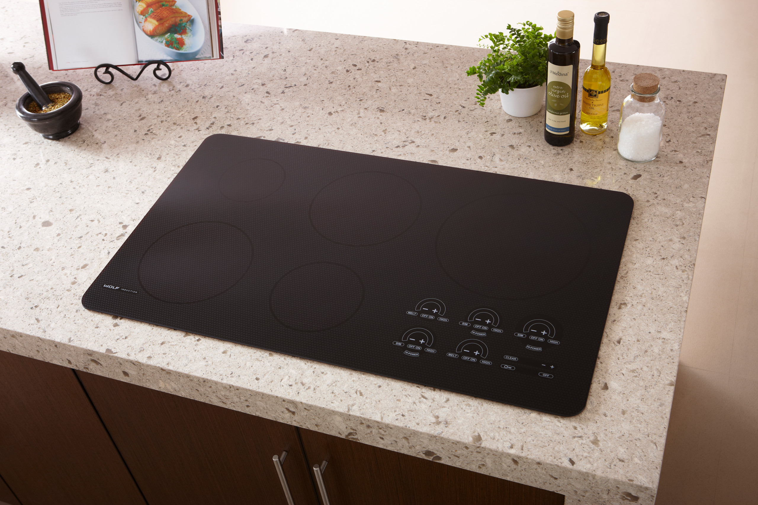 Wolf 36 Induction Cooktop Black Unframed Ct36iu Contemporary Kitchen Los Angeles By Universal Appliance And Kitchen Center Houzz