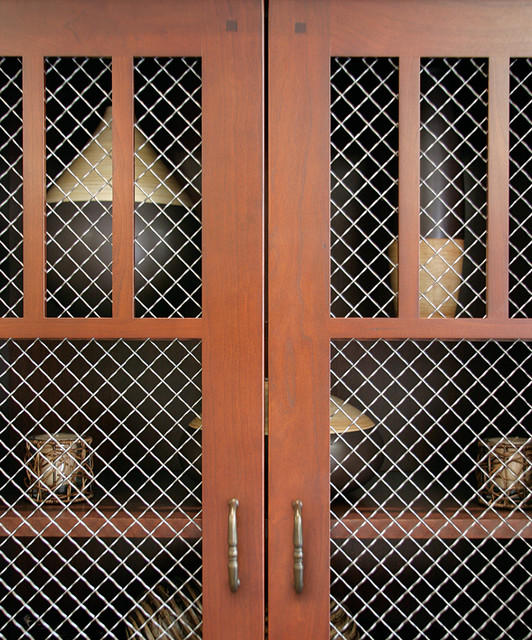 Wood Frame Doors Wire Mesh Inserts