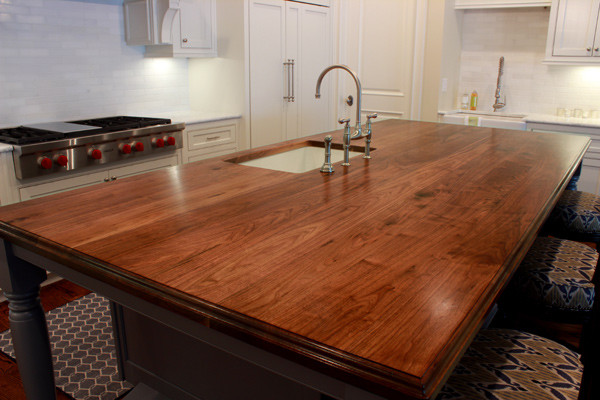 Wooden Kitchen Island Top Traditional Atlanta By J Aaron Custom Wood Countertops Houzz By J Aaron Custom Wood Countertops, Hardwood Kitchen Island Top