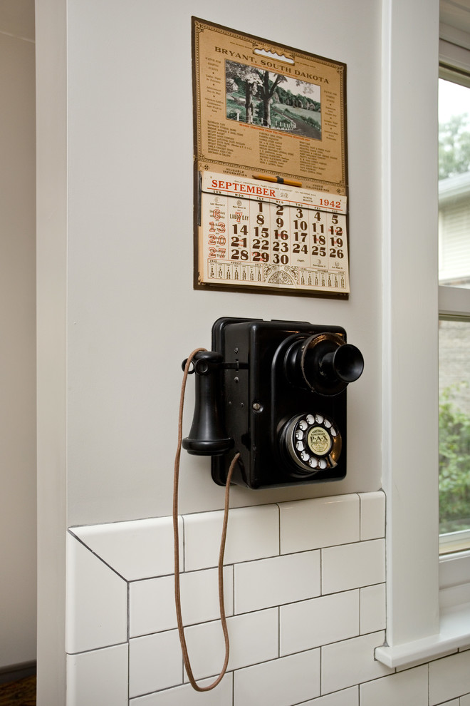 Working Antique Wall Phone Traditional Kitchen Minneapolis by