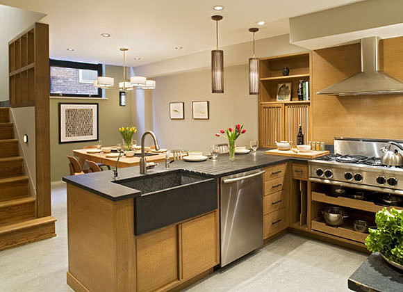 Example of a trendy kitchen design in Philadelphia