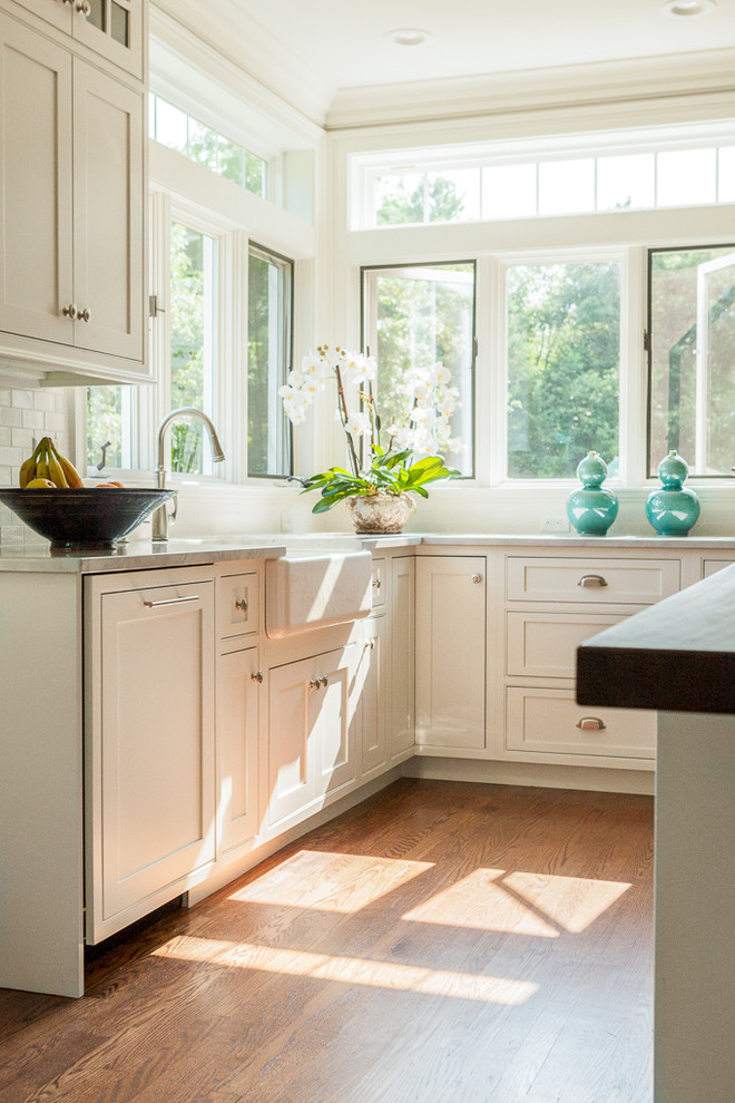 Photo of a classic kitchen in Portland Maine.