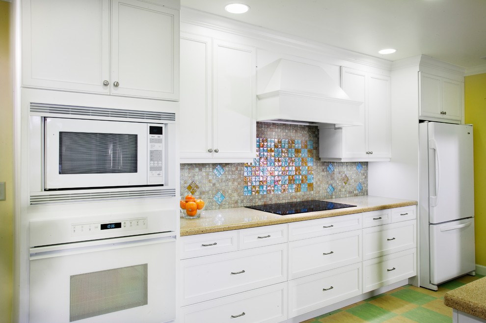 Yellow & Green Kitchen and Yellow Bathroom Transitional Kitchen Sacramento by D&J