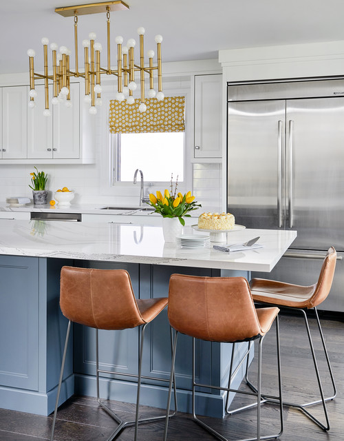 8 Blue Paint Colors To Consider For A Kitchen Island