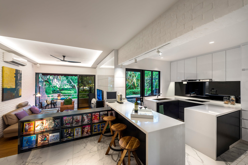 Modern kitchen in Singapore.