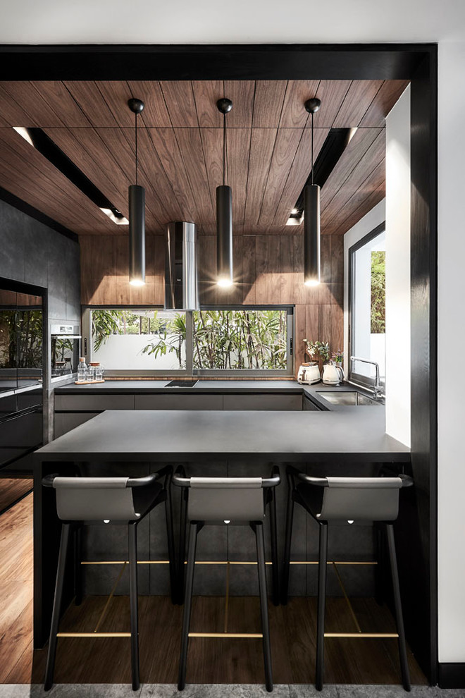 Design ideas for a world-inspired kitchen in Singapore.