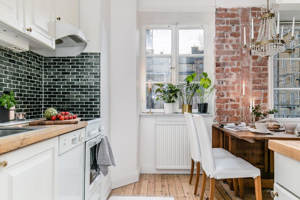 Danish kitchen photo in Stockholm