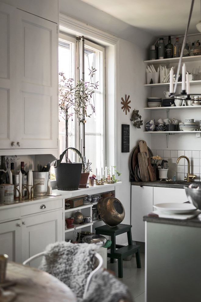 Eclectic kitchen in Stockholm.