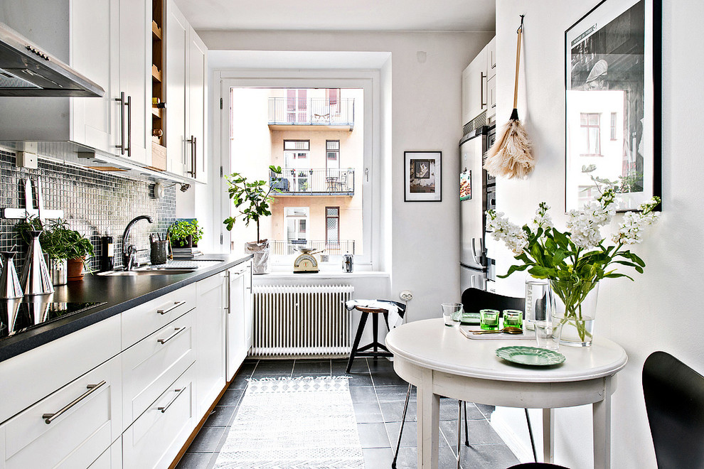 Photo of a scandinavian kitchen in Gothenburg.
