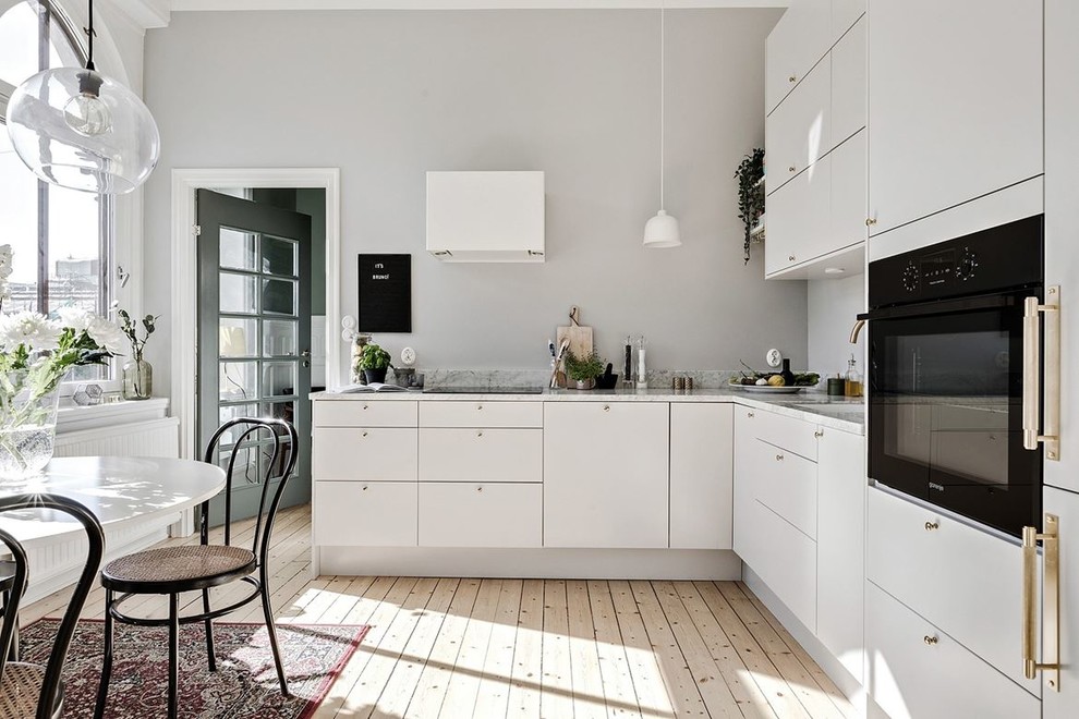 Photo of a scandi kitchen in Malmo.