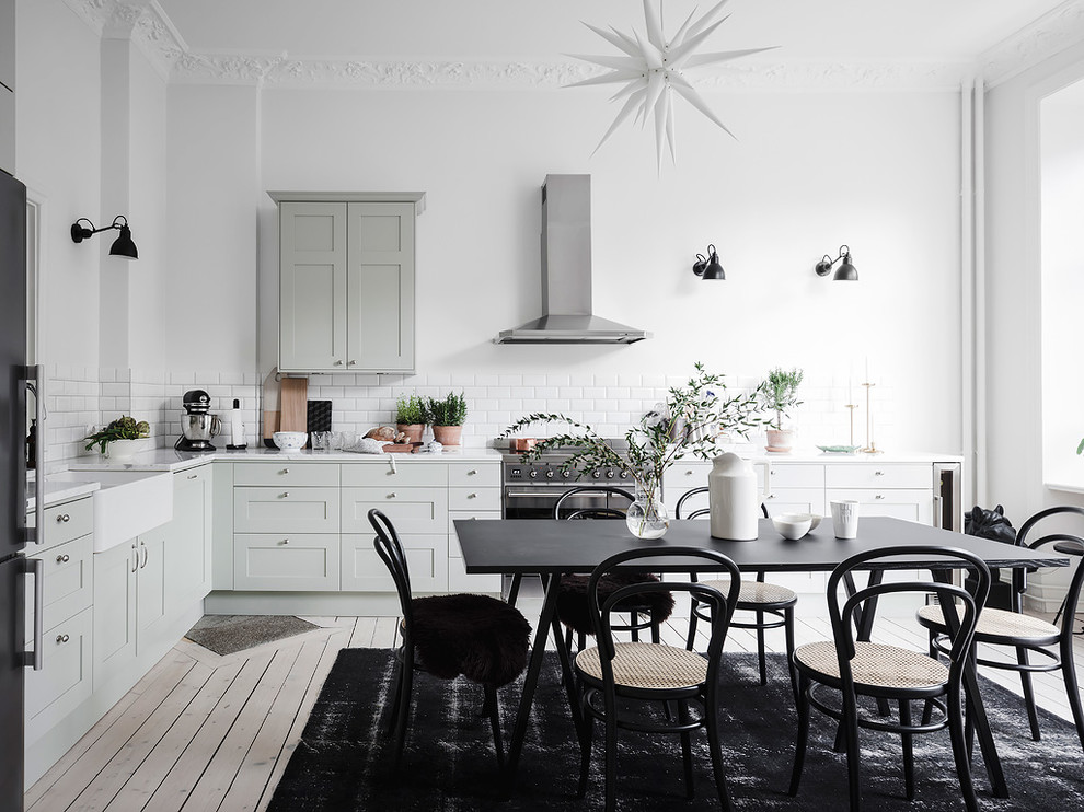 Inspiration for a scandi kitchen in Gothenburg.