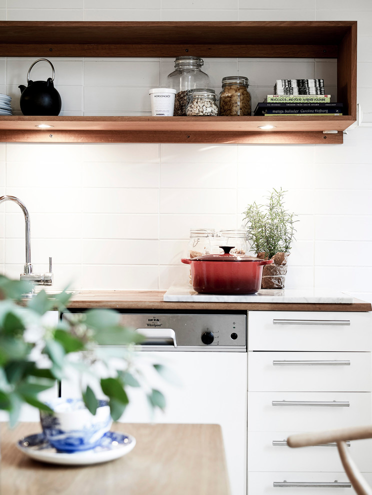 Photo of a scandi kitchen in Gothenburg.