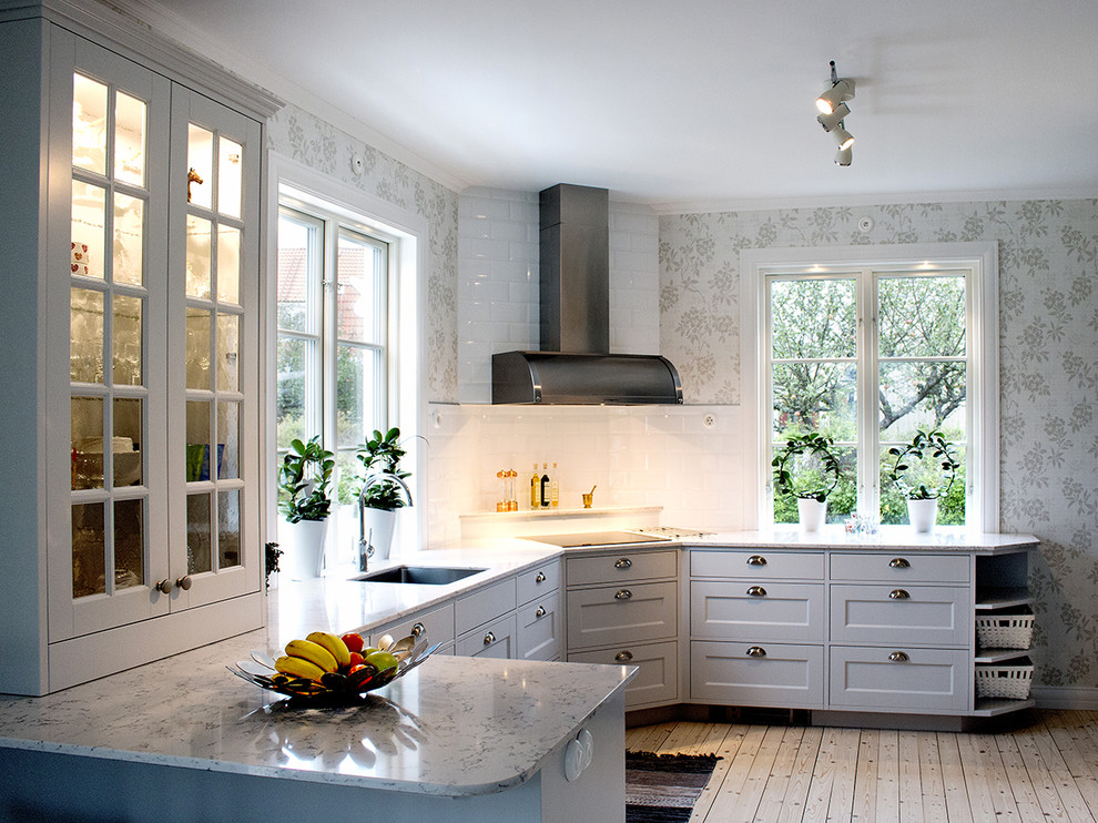 Inspiration for a farmhouse kitchen in Other.