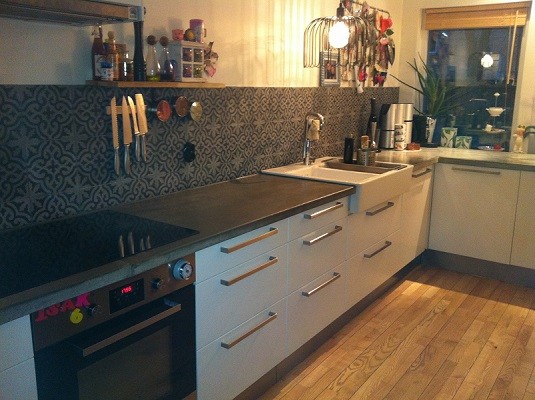 Photo of a modern kitchen in Malmo.