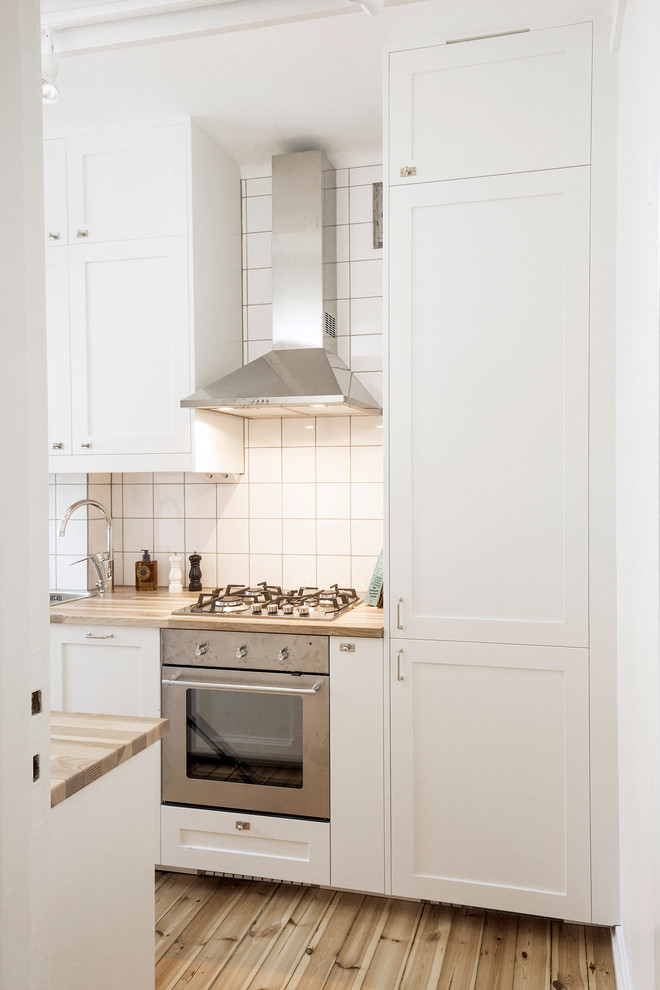 Inspiration for a scandi kitchen in Stockholm.