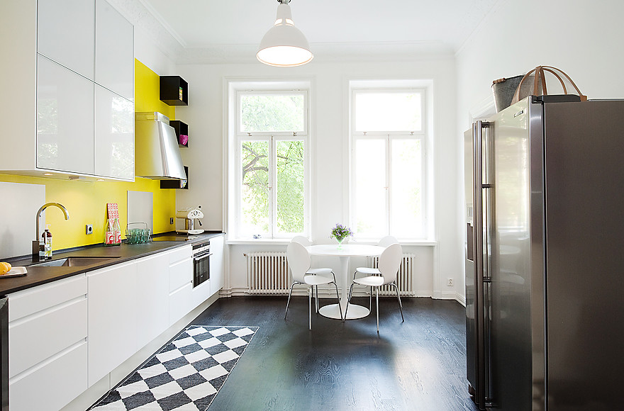This is an example of a bohemian kitchen in Stockholm.