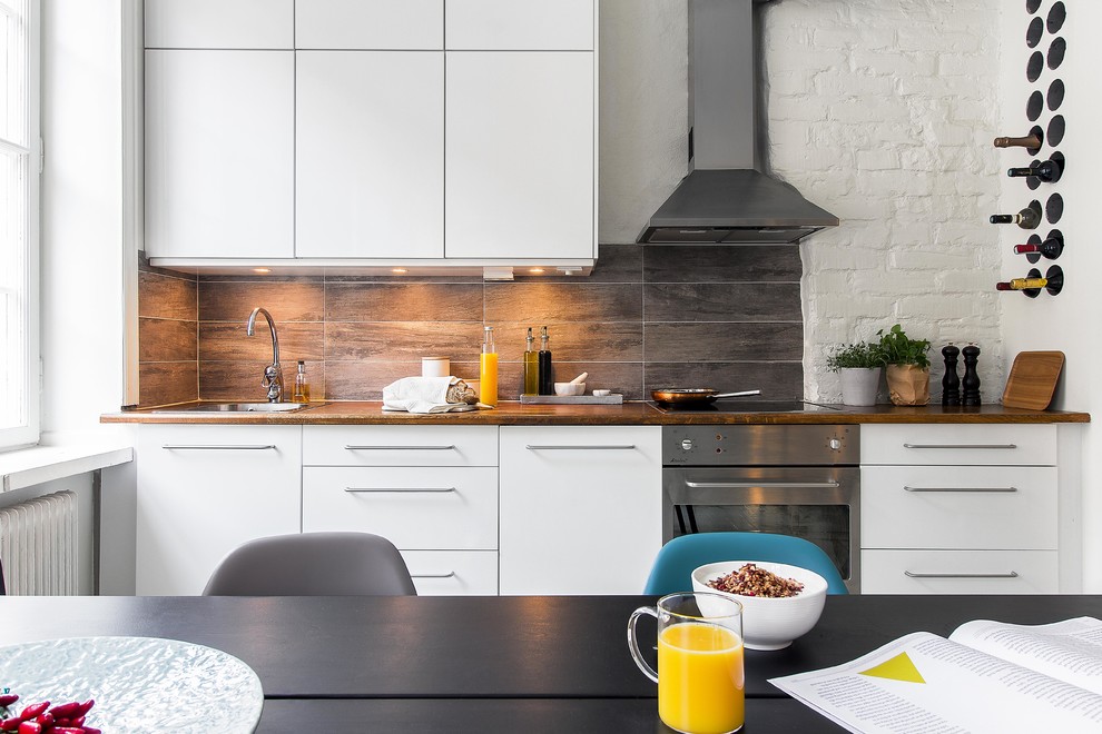 Example of a danish kitchen design in Stockholm