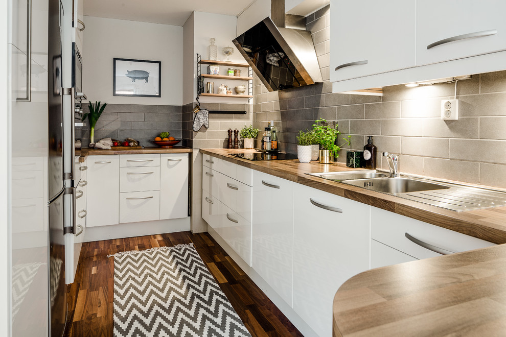 Design ideas for a contemporary kitchen in Gothenburg.