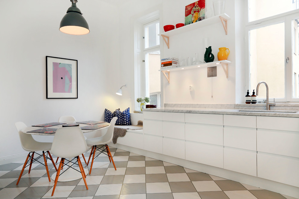 Photo of an eclectic kitchen in Stockholm.