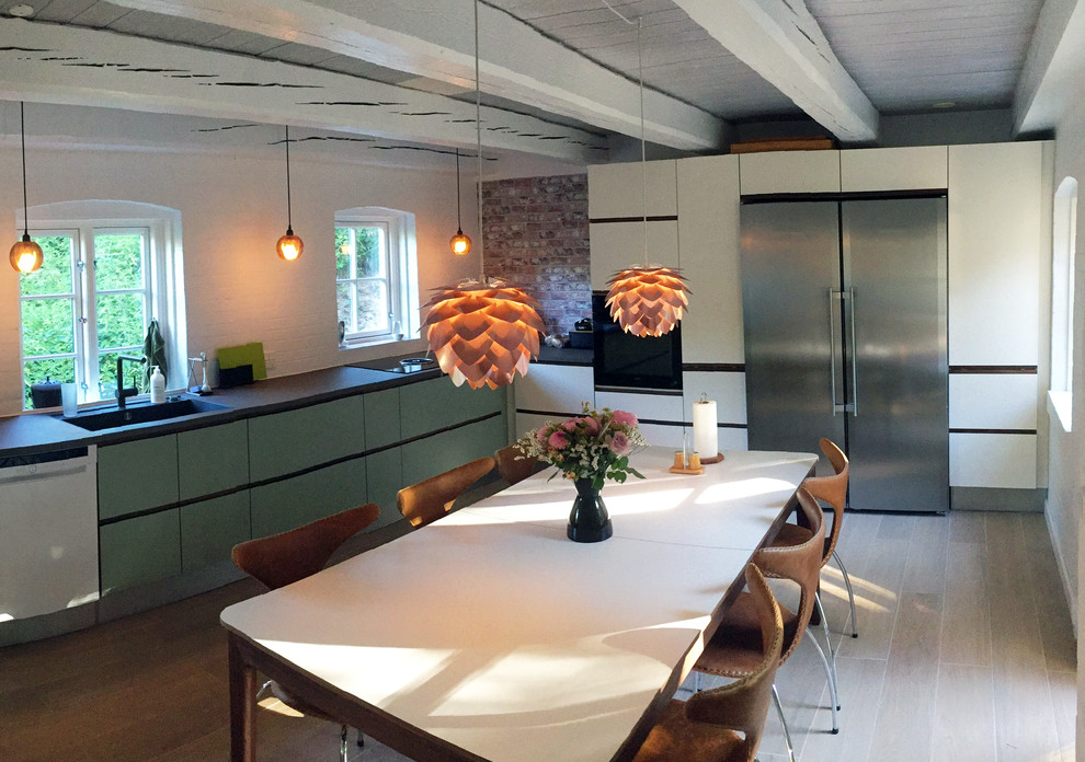 Photo of a scandinavian kitchen in Odense.
