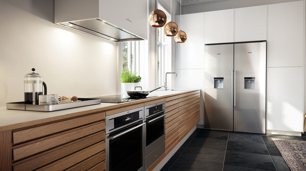 Kitchen - modern kitchen idea in Esbjerg