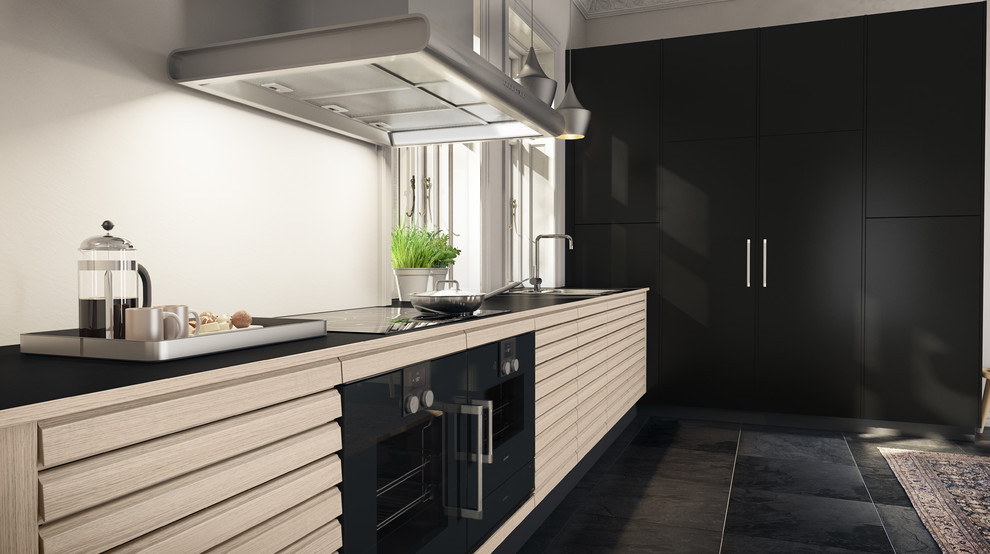 Minimalist kitchen photo in Esbjerg