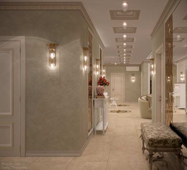Дизайн прихожей и коридора в классическом стиле - фото, интерьеры, идеи для ремонта - rov-hyundai.ru