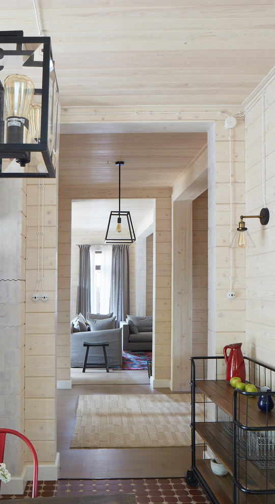 Inspiration for a contemporary hallway remodel in Moscow