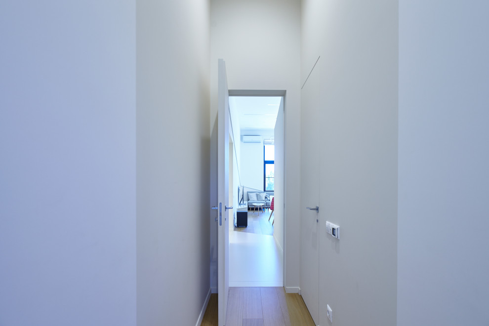 Идея дизайна: коридор среднего размера в современном стиле