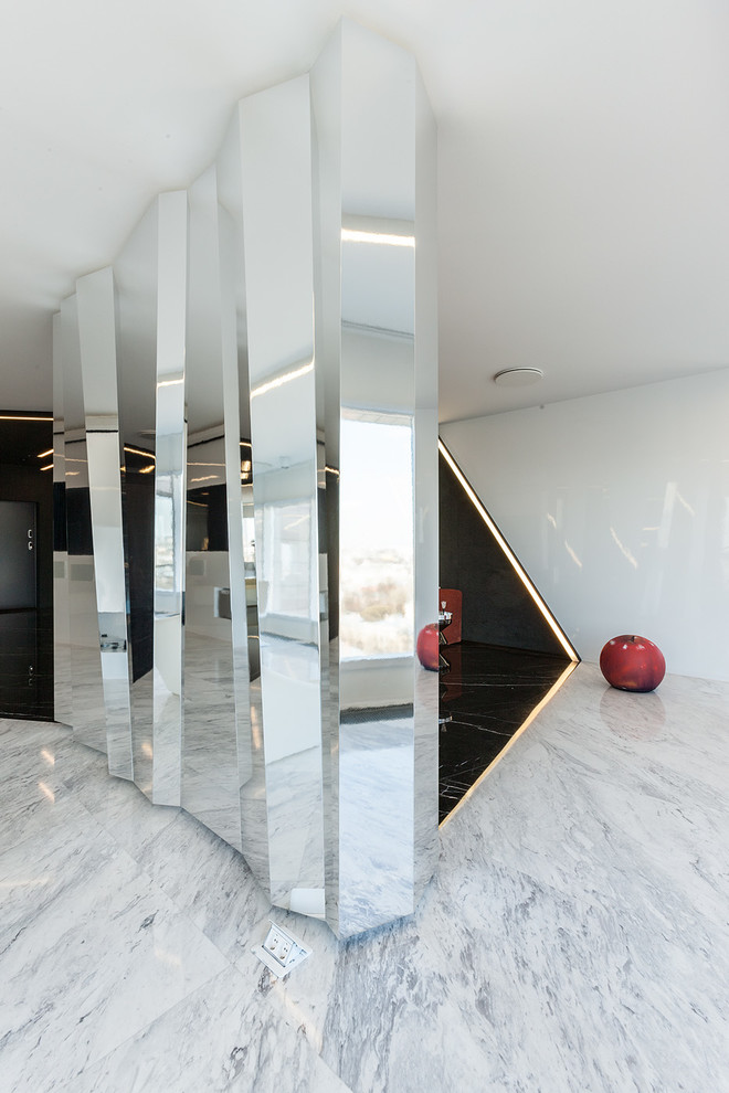 Inspiration for a contemporary hallway remodel in Saint Petersburg