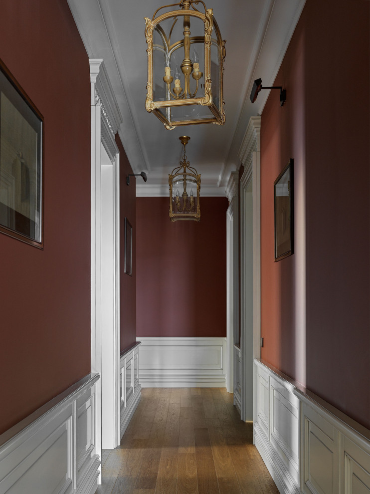 Example of a transitional hallway design in Moscow