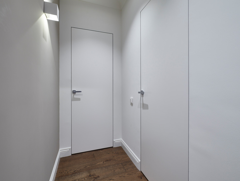 Свежая идея для дизайна: коридор среднего размера в современном стиле - отличное фото интерьера