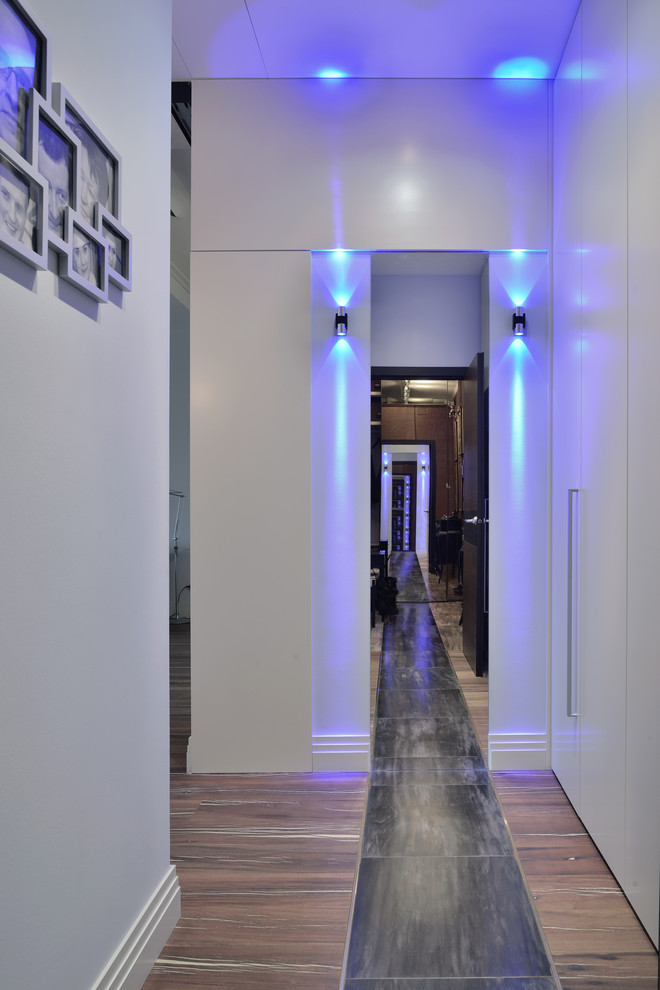 Inspiration for a contemporary hallway remodel in Other