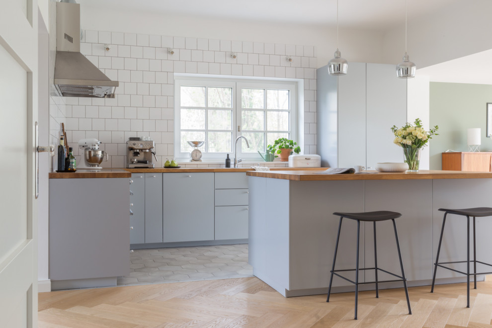 Design ideas for a scandi kitchen in Other.