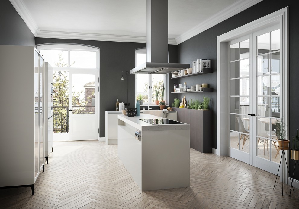 Kitchen With Island Without Handles Siematic Slx By Siematic