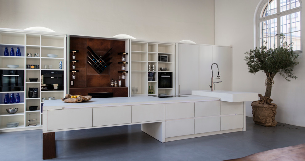 This is an example of a modern kitchen in Berlin.