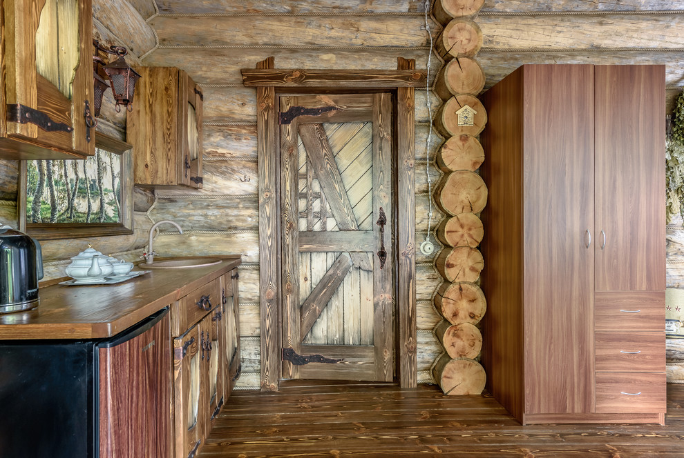 Inspiration for a rural kitchen in Moscow.