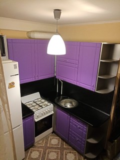 75 Kitchen with Purple Cabinets and White Appliances Ideas You'll Love -  August, 2023 | Houzz
