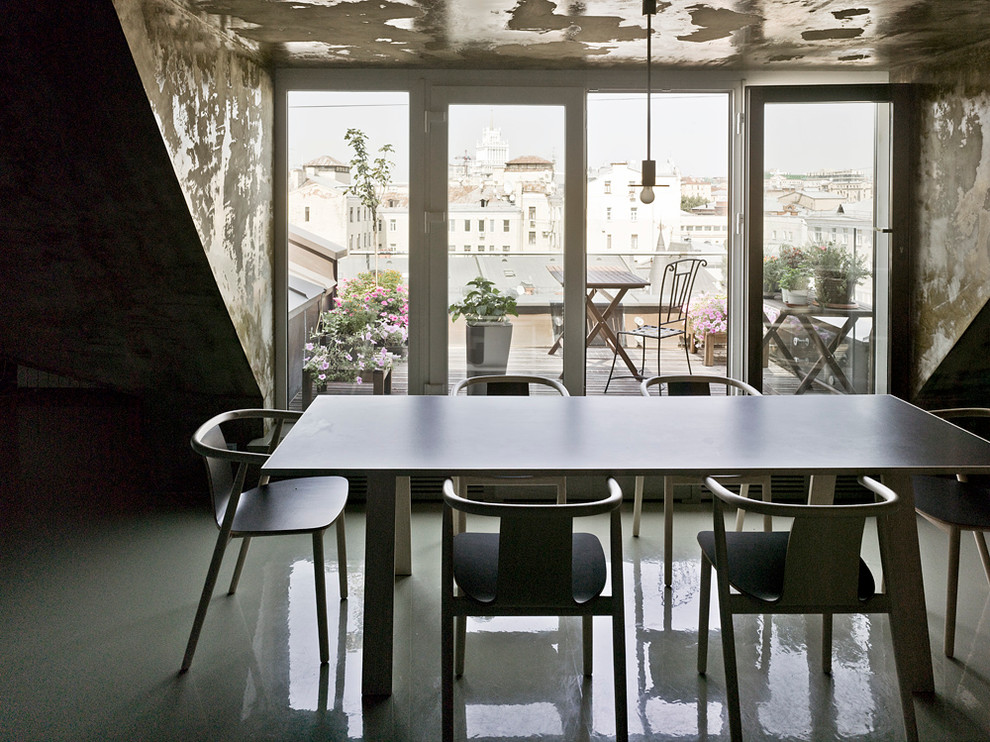 Ispirazione per una sala da pranzo minimal di medie dimensioni