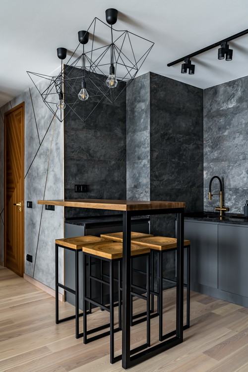 Gray Stone-Look Wall Tiles: The Key to a Sleek, Modern Kitchen