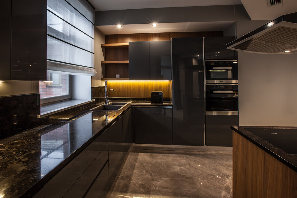 Contemporary kitchen in Moscow.