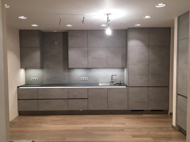 Кухни бетон серый бетон пеностекло